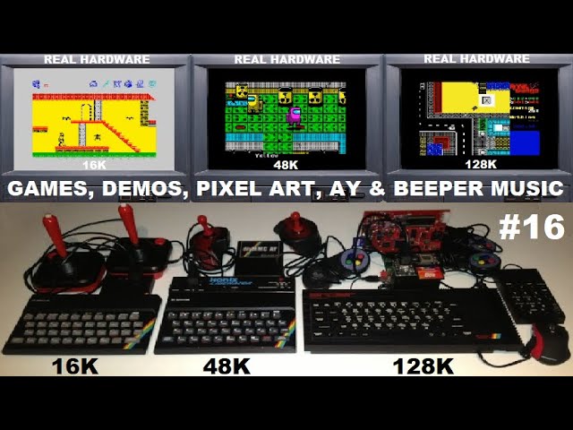 ZX SPECTRUM 16K, 48K, 128K - The BEST in GAMES & DEMOS on REAL