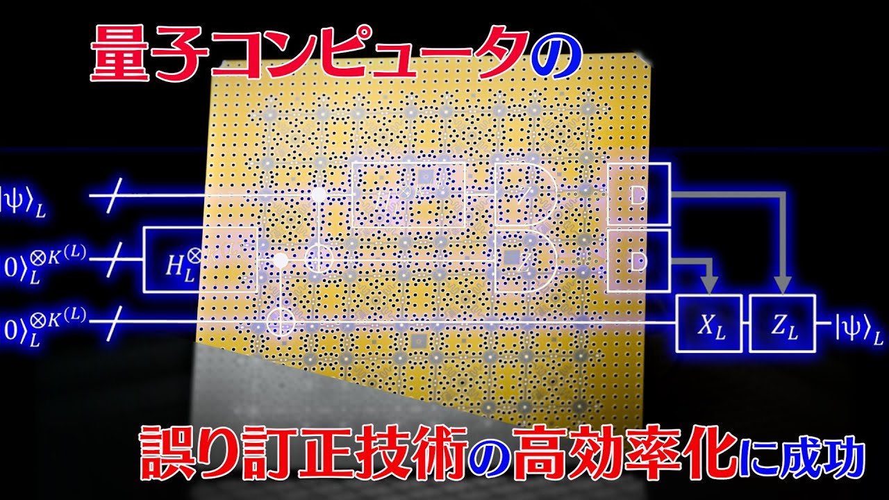 量子コンピュータ用誤り訂正技術の高効率化に成功 | 理化学研究所