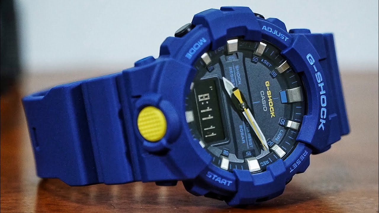 G-Shock GA-800SC-2AJF BLUE Sneaker Color series watch unboxing