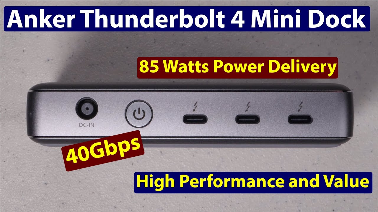 Anker PowerExpand 5-in1 Thunderbolt 4 Mini Dock - YouTube