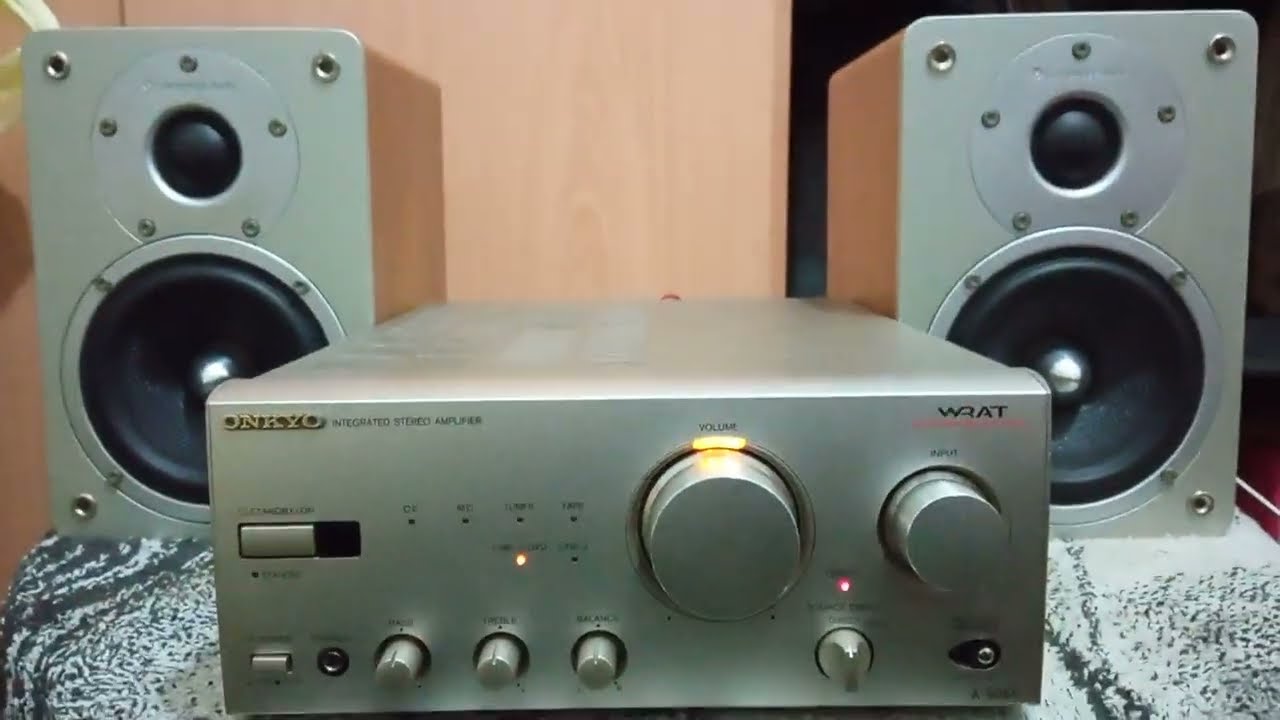 Onkyo A-905X Amplifier+Cambridge Audio S20 Speakers - YouTube