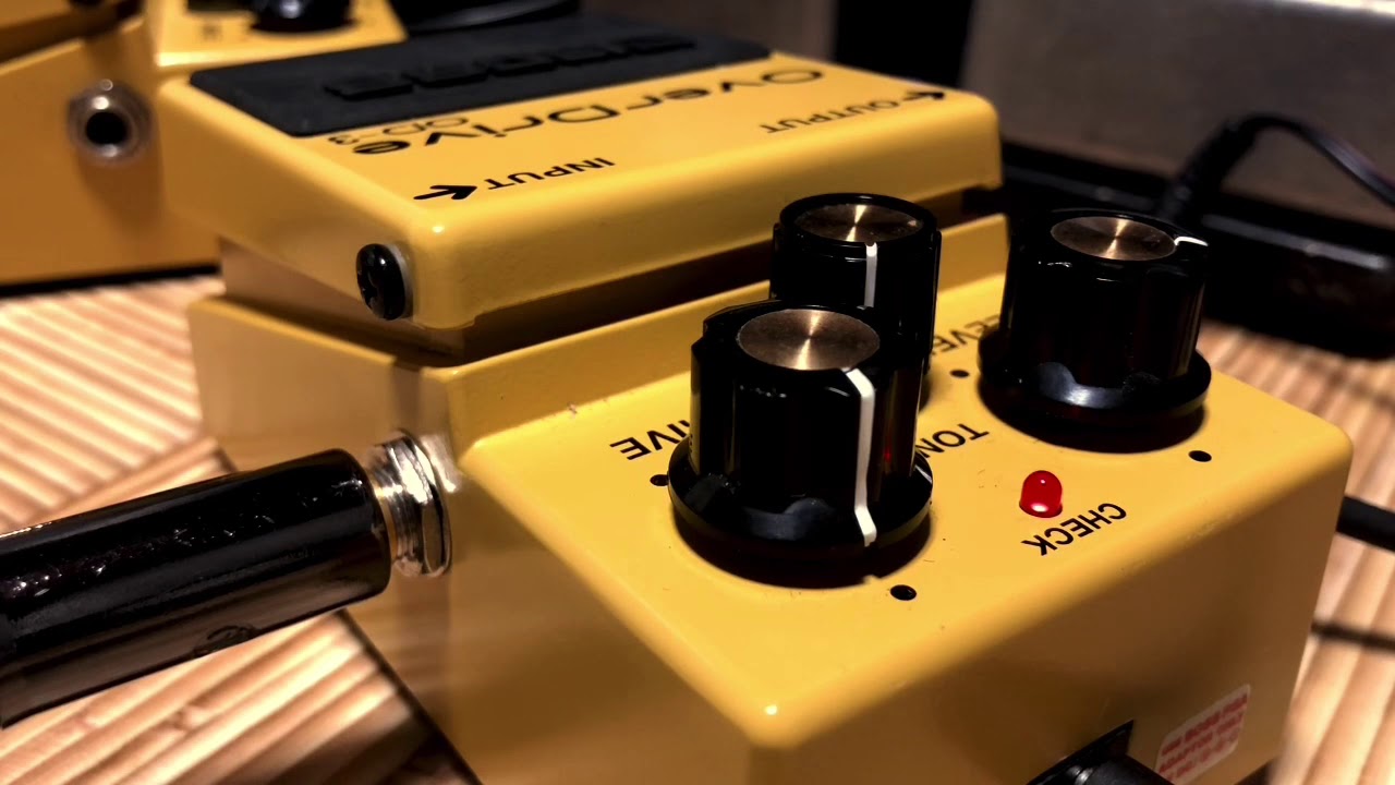 BOSSの名機「OD-3」「BD-2」を比較！しかも貴重な初期型個体でチェック