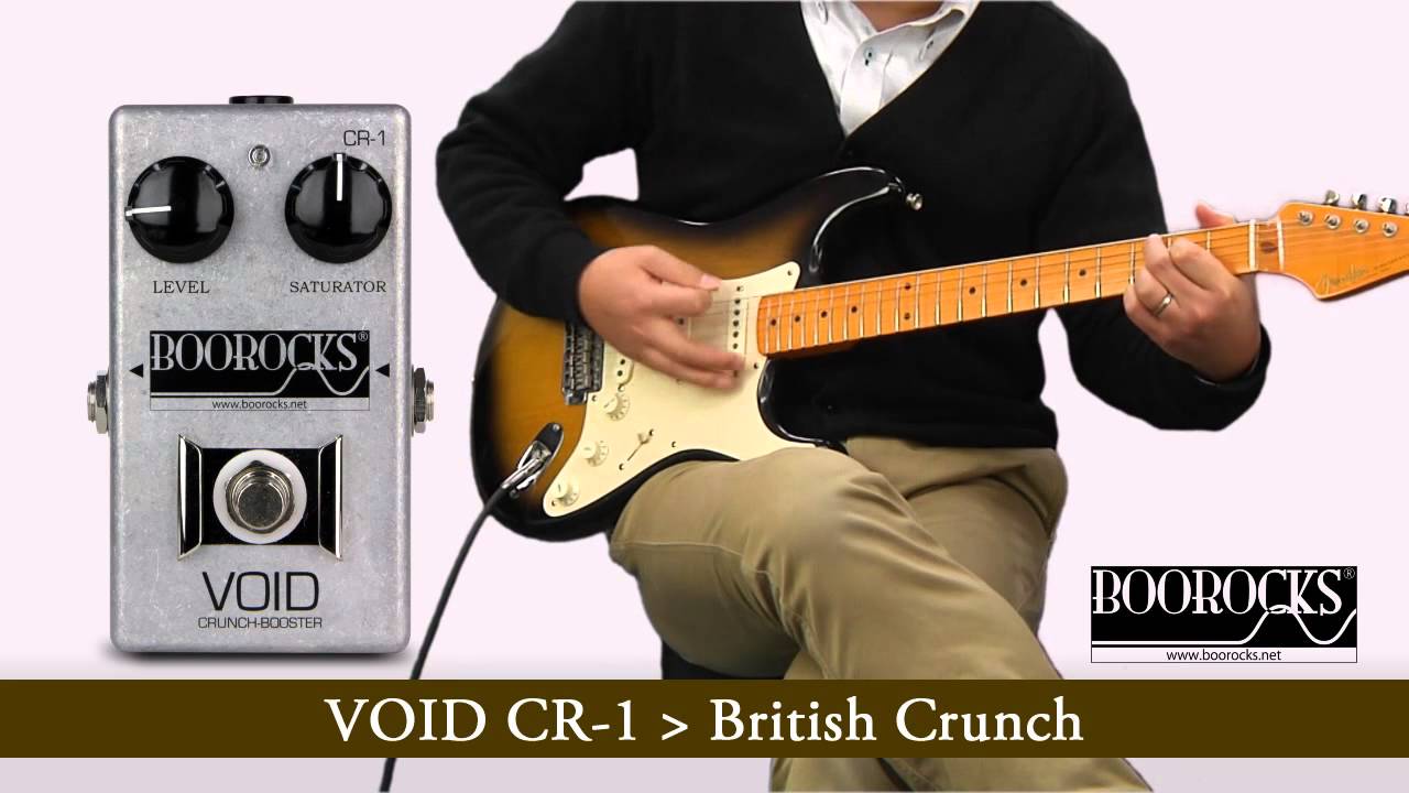 BOOROCKS / ギター用エフェクター VOID Crunch-Booster CR-1 - YouTube