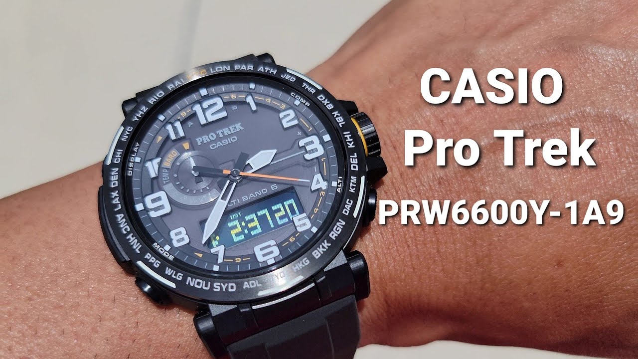 Casio Pro Trek PRW6600Y-1A9 unboxing and review - YouTube