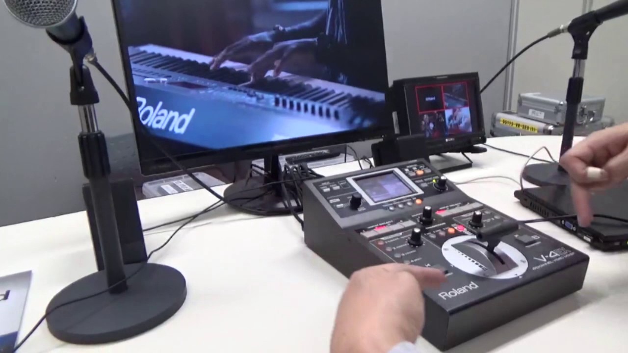 VJ定番ビデオミキサーV-4EXの人気の機能紹介 - YouTube