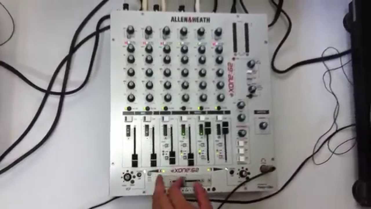 ALLEN&HEATH xone:62 ミキサー - YouTube