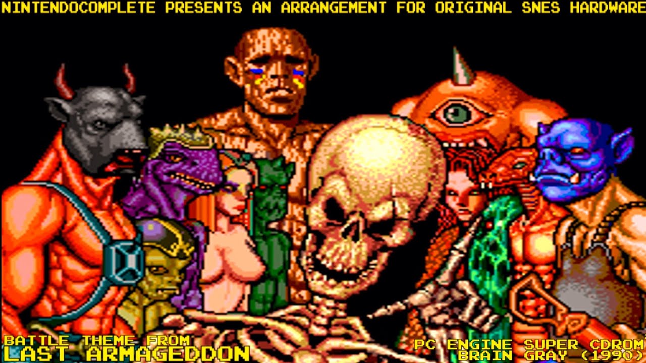 ♫Battle Theme from LAST ARMAGEDDON (PC Engine SCD2 ver.) SNES