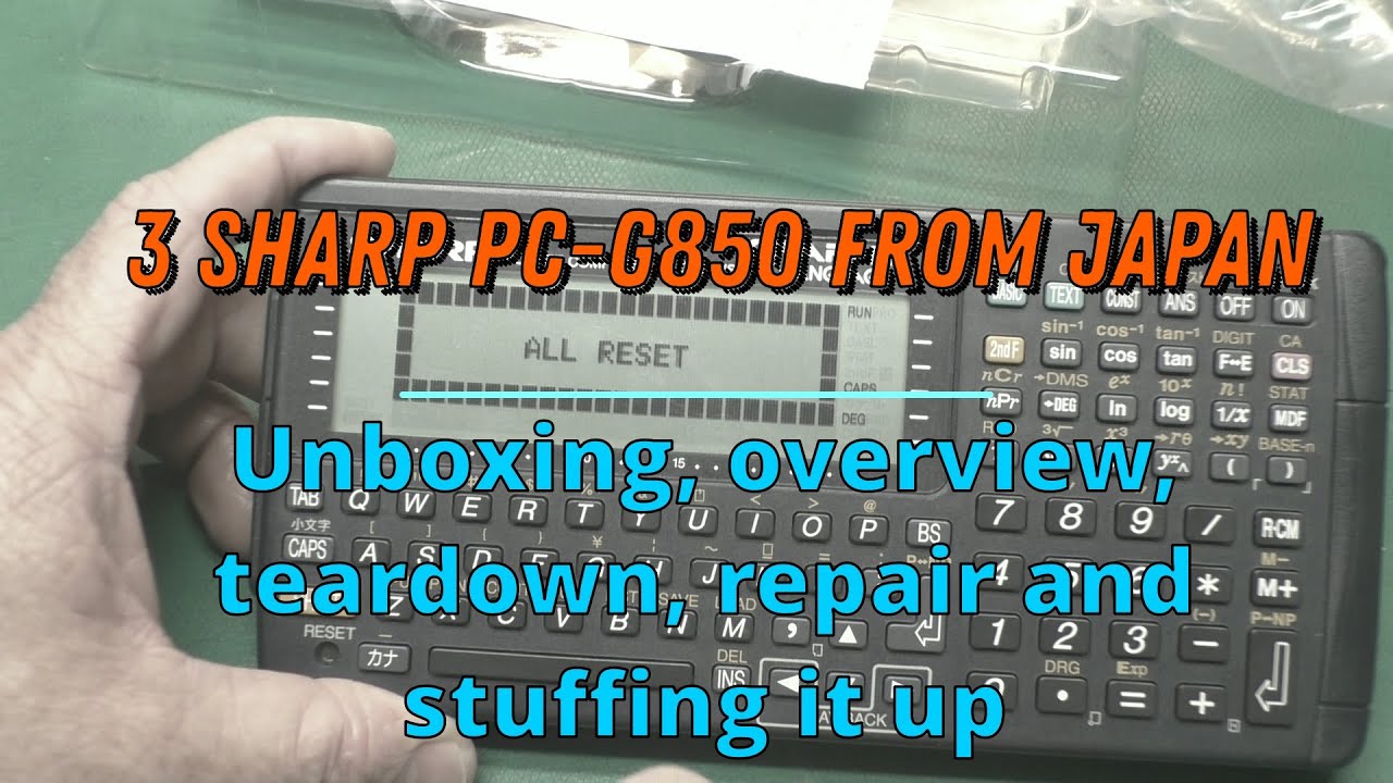3 Sharp PC-G850 from Japan – Unboxing, overview, teardown, repair