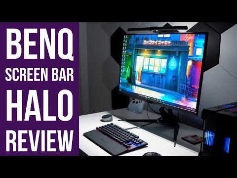 BenQ Screen Bar Halo Review - My New Favorite Monitor Light! - YouTube