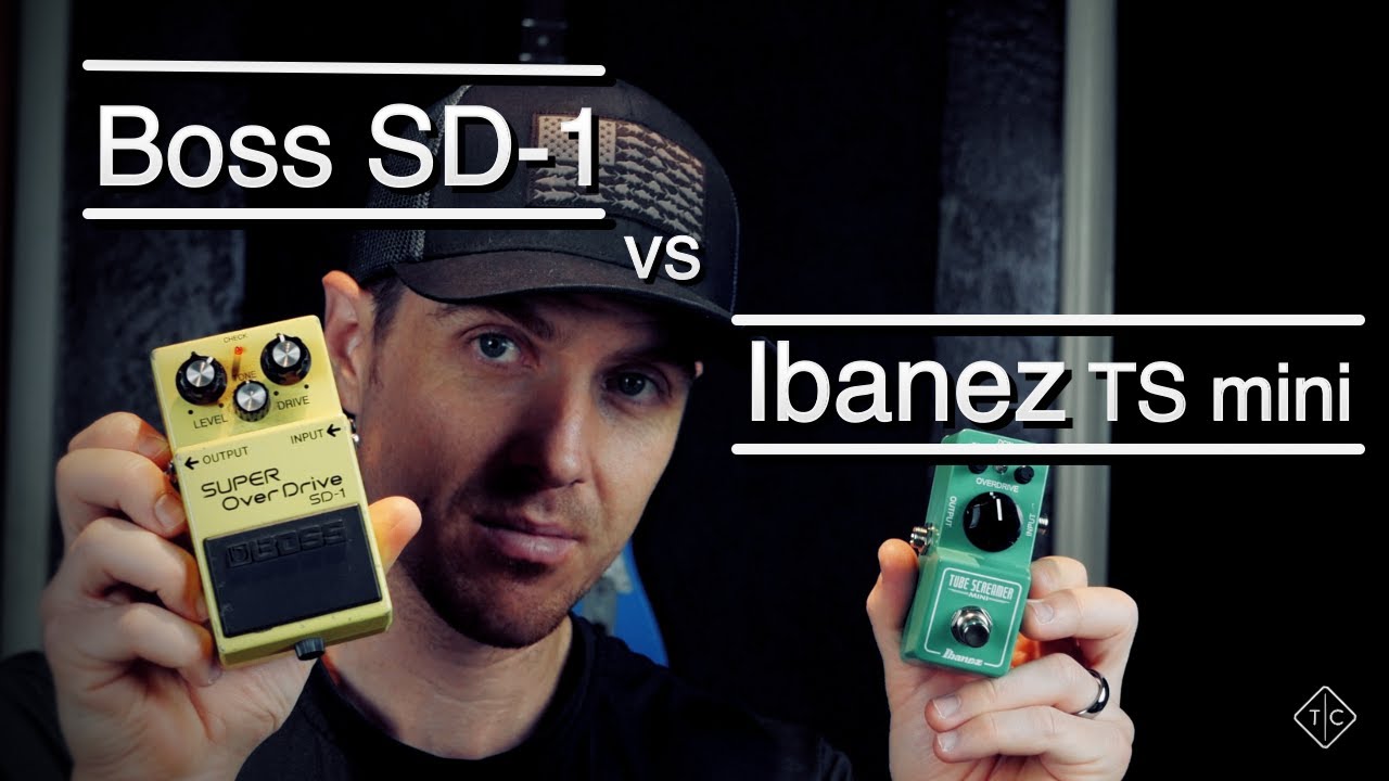 Boss SD 1 vs Ibanez TS mini - YouTube