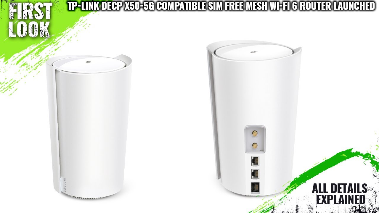 TP-Link Deco X50-5G Compatible SIM-Free Mesh Wi-Fi 6 Router