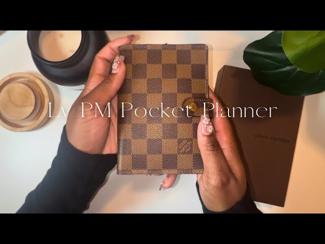 Louis Vuitton PM Agenda | Damien Ebene Pocket Planner | LV Pocket