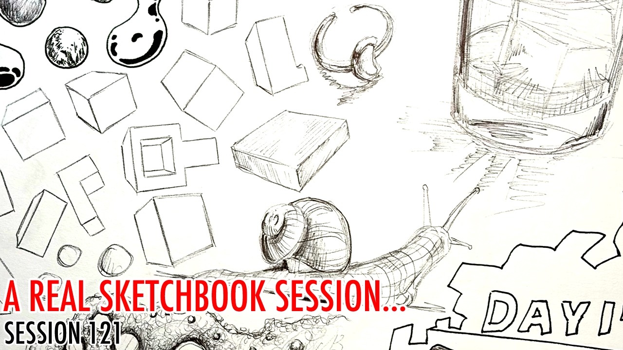 Actual Sketching - Sketchbook Session 121 - YouTube