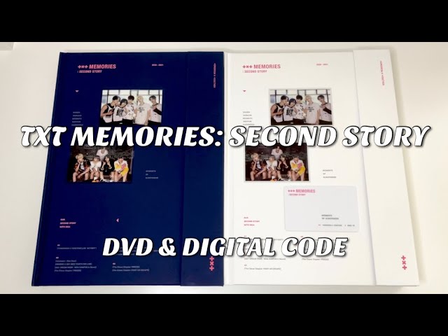 UNBOXING TXT MEMORIES: SECOND STORY [DVD & DIGITAL CODE] - YouTube