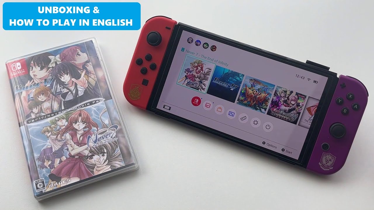 Ever 17 / Never 7 Double Pack Unboxing & How to play in English