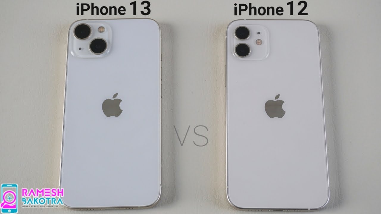 Apple iPhone 13 vs iPhone 12 SpeedTest and Camera Comparison - YouTube