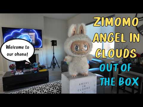 This Is POPMART ZIMOMO Angel In Clouds Vinyl Face Doll! - YouTube