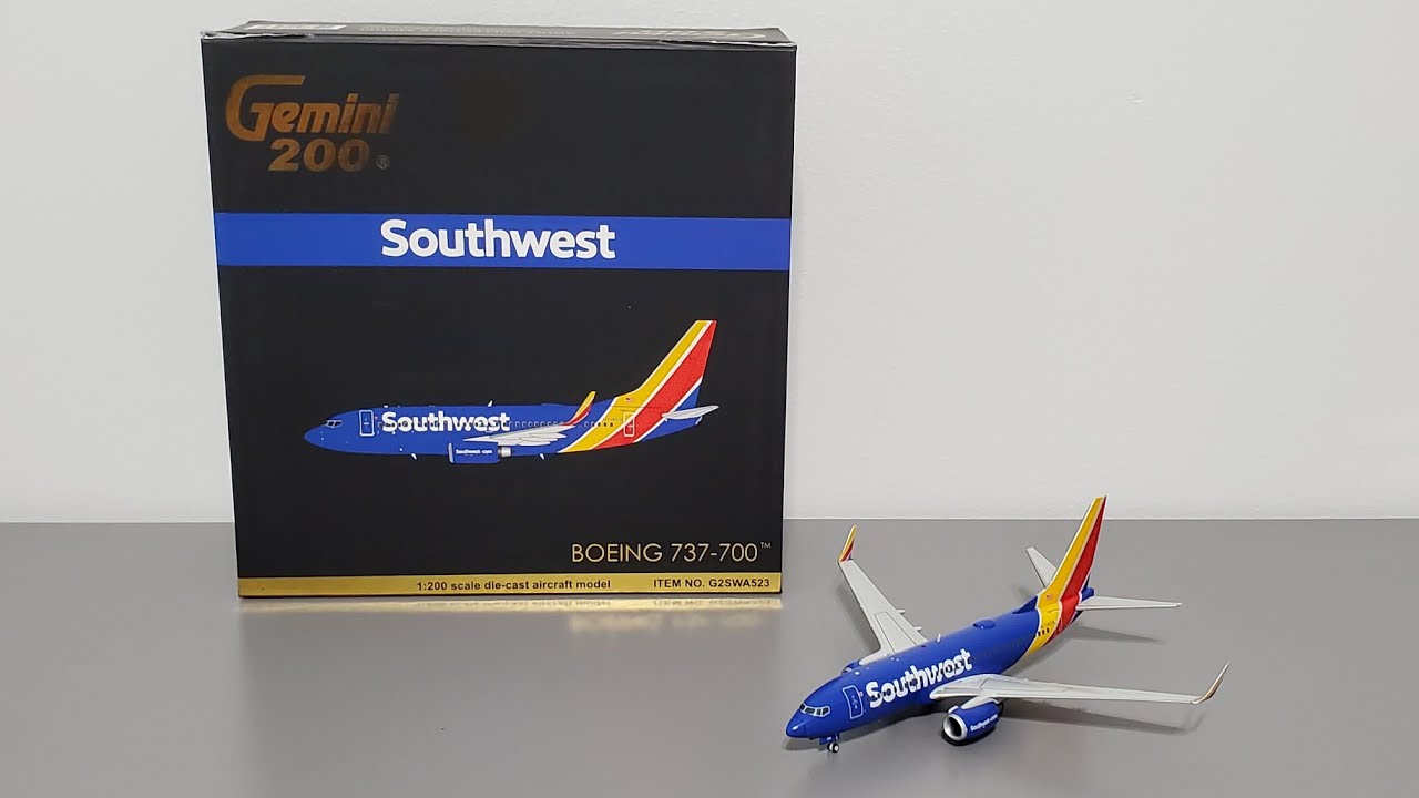 Gemini 200 Southwest Airlines 737-700 [N708SW] Model Airplane