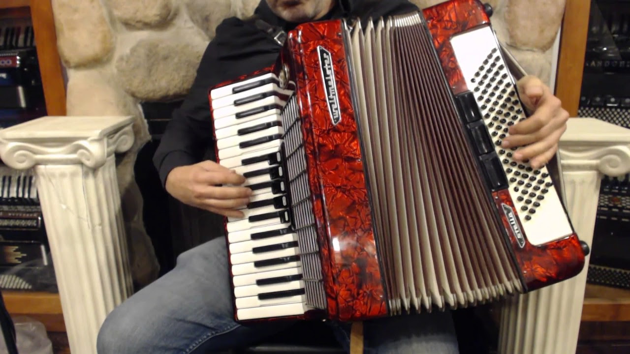 2365 - Red Weltmeister Stella Piano Accordion 37 96 LMM $795 - YouTube