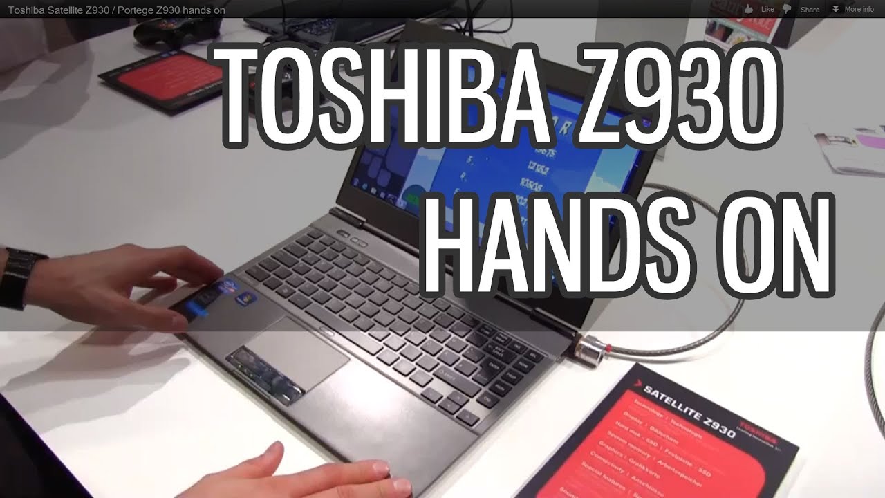 Toshiba Satellite Z930 / Portege Z930 hands on and preview - YouTube