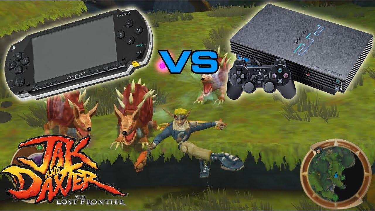 PSP vs PS2 : Jak & Daxter The Lost Frontier - YouTube