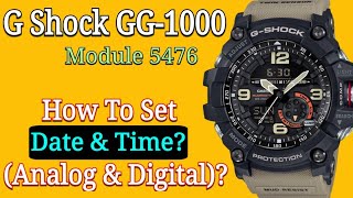 G Shock GG 1000 Mudmaster Set Time & Date | G Shock Module 5476