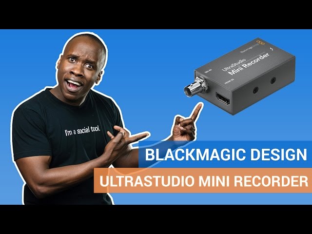 Blackmagic Design Ultrastudio Mini Recorder Review - How to Stream