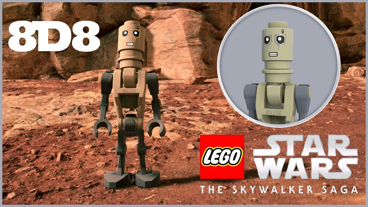 LEGO Star Wars The Skywalker Saga 8D8 Unlock and Gameplay! - YouTube