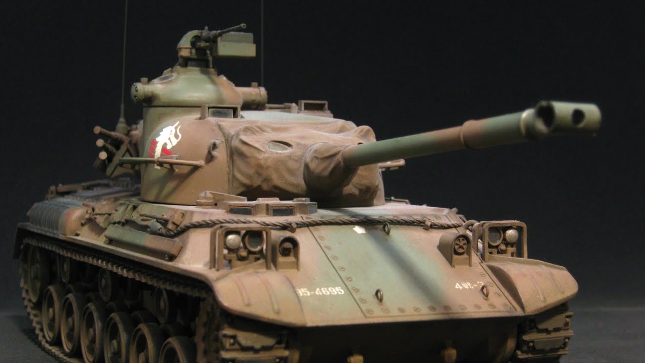 タミヤ 1/35 陸上自衛隊 61式戦車 プラモデル キットレビュー - YouTube