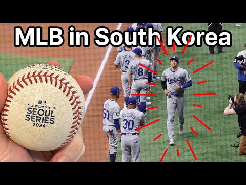 I went to the 1st MLB game in SOUTH KOREA and saw Shohei Ohtani's