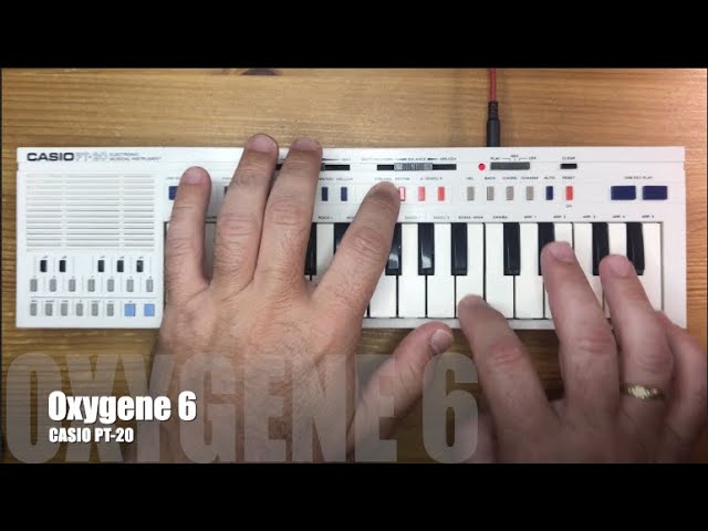 Oxygène 6” Jarre Cover Casio PT-20 Vintage Synth Recreation - YouTube