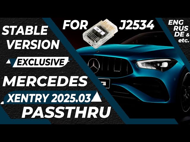 Installation Xentry PassThru 2025.03 XPT Latest & Most Stable