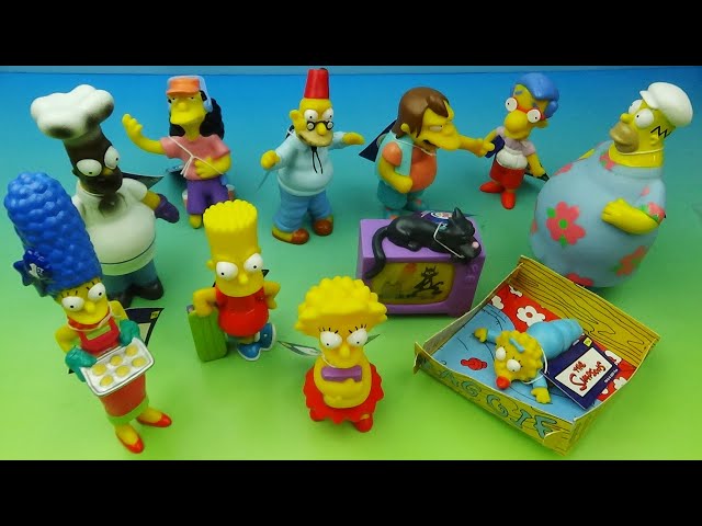 2001 THE SIMPSONS set of 11 BURGER KING COLLECTIBLE MINI FIGURES