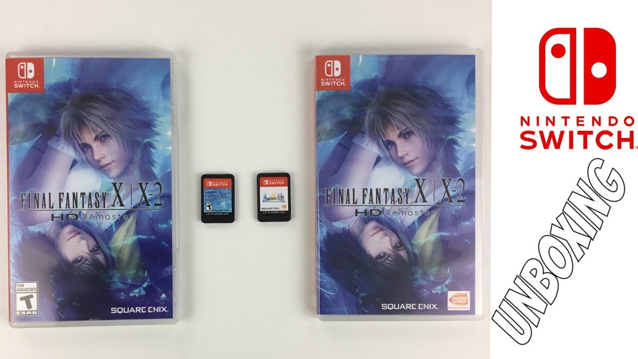 NINTENDO SWITCH FINAL FANTASYx and X2 ASIAN VERSION UNBOXING - YouTube