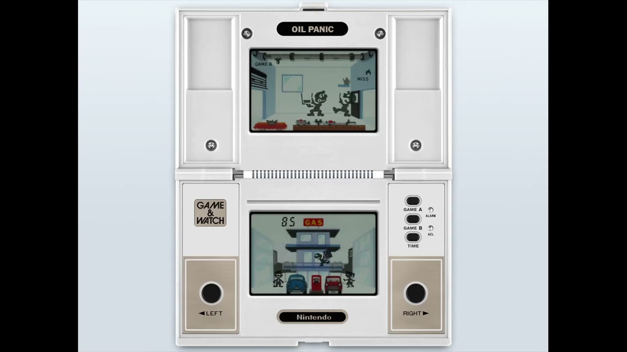 Game & Watch: Oil Panic [Handheld Longplay] (1982) Nintendo - YouTube