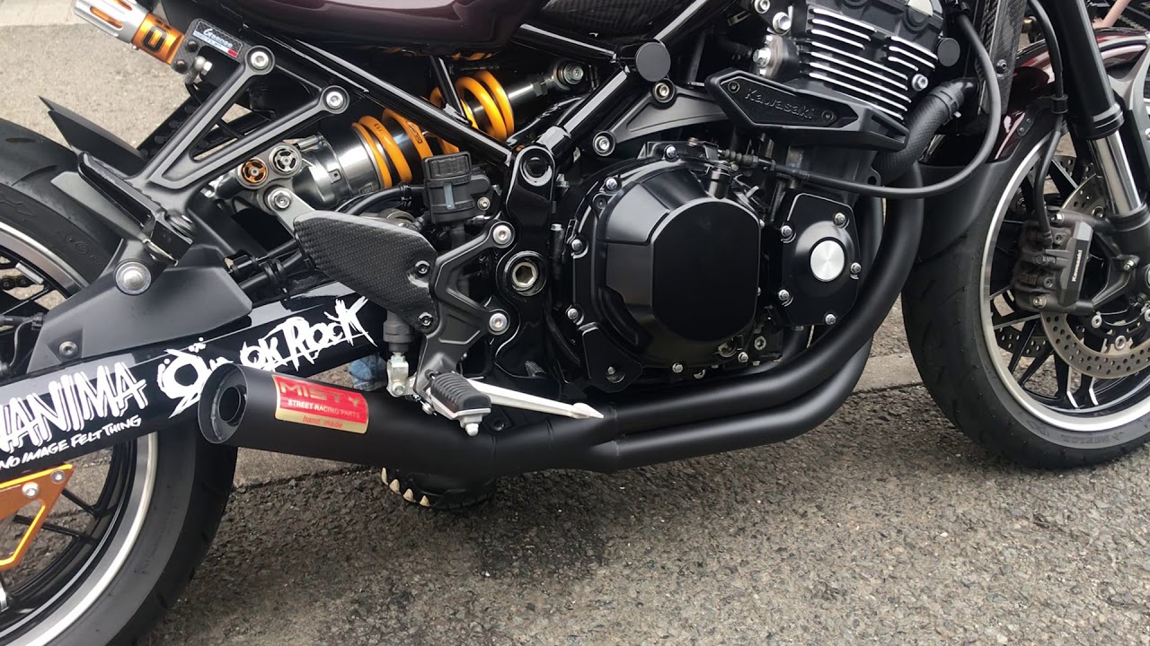 Z900RSミスティ金太郎マフラー(Mサイレンサー装着) - YouTube