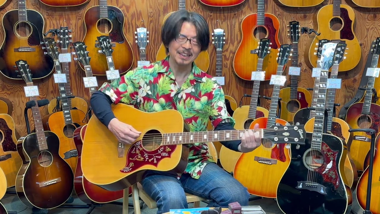 GIBSON HUMMINGBIRD NT 1970s - YouTube