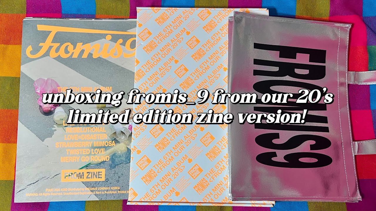 unboxing fromis_9 6th mini album “From our 20's” ₊˚ ☘︎・ zine