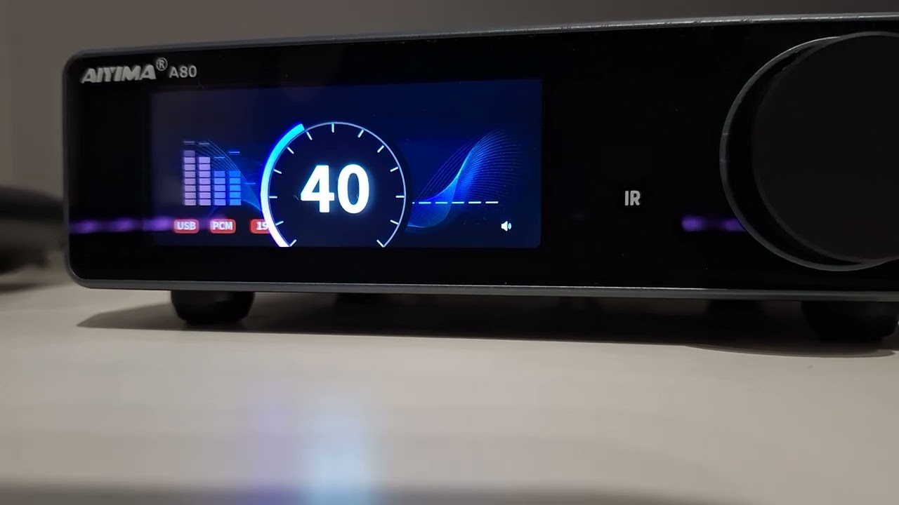 Aiyima A80 spectrum display reaction - YouTube