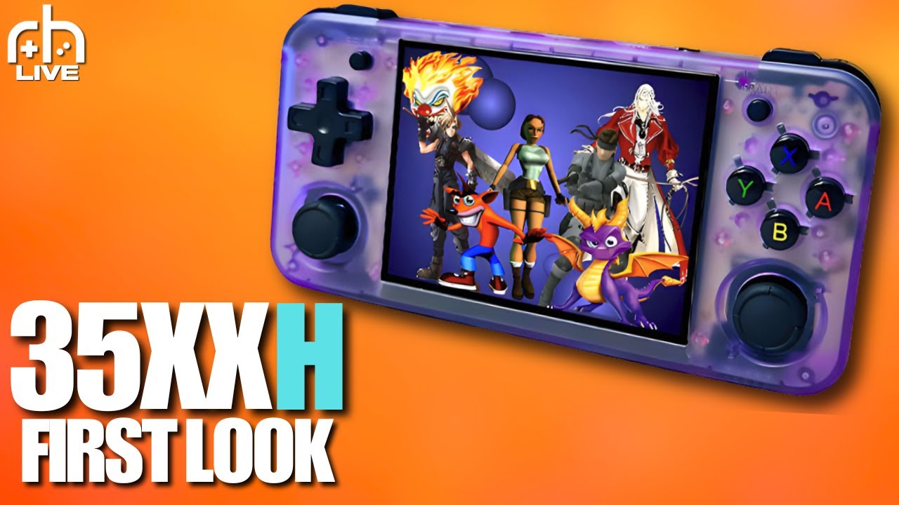 Anbernic RG35XX H Livestream (First Look w/ Stubbs & Aish!) - YouTube