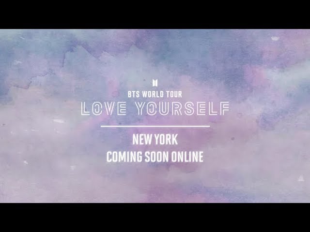 BTS (방탄소년단) WORLD TOUR 'LOVE YOURSELF' NEW YORK Official