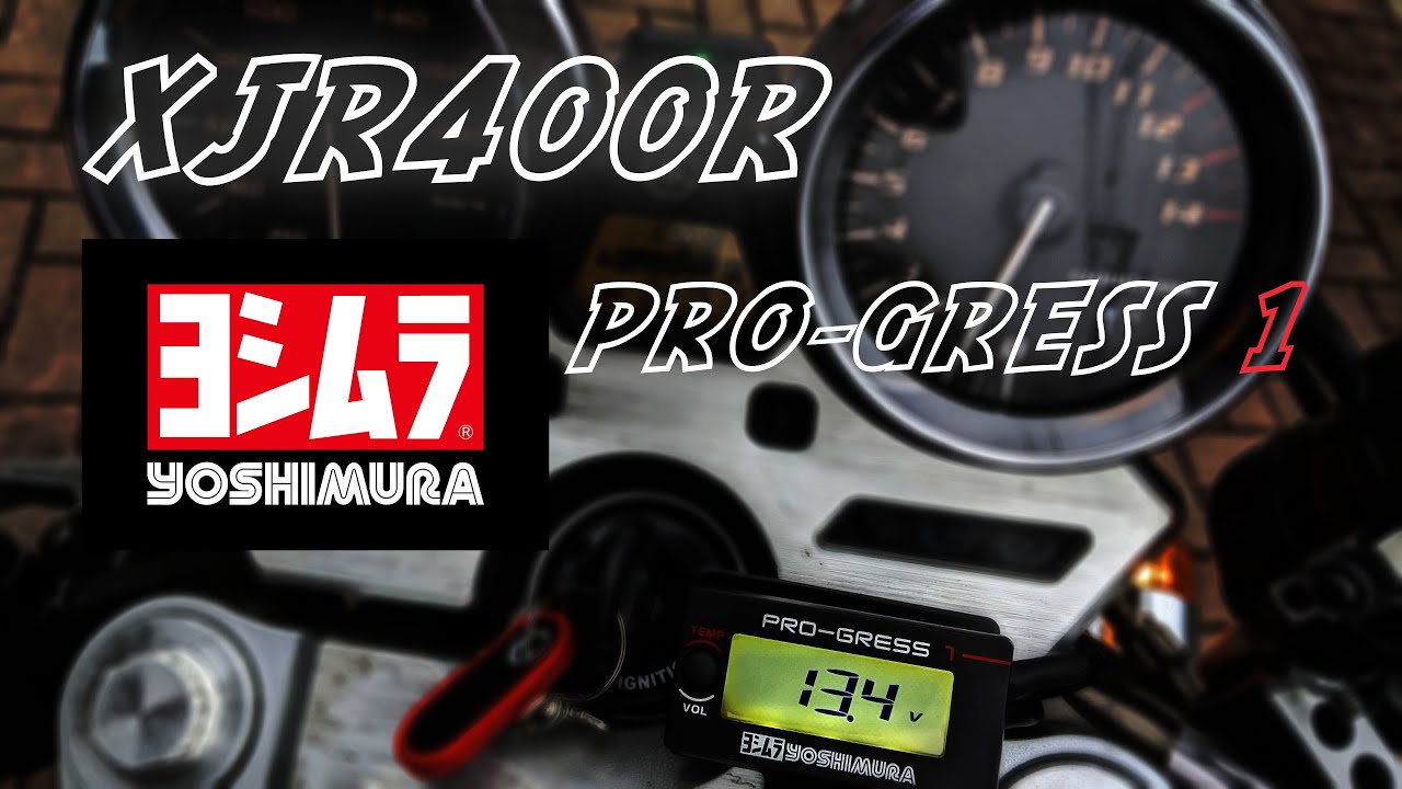 XJR400R] ヨシムラ 油温計 PROGRESS1取付 - YouTube