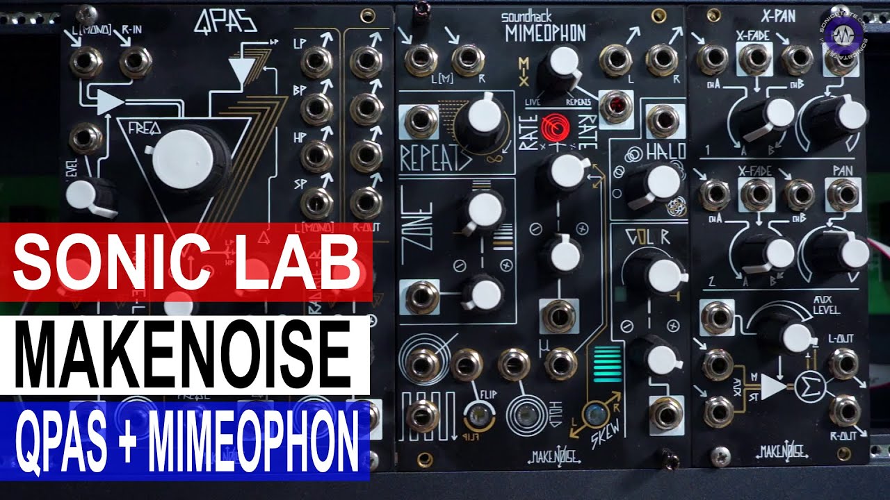 Make Noise QPAS Mimeophon + X-Pan Modules - SonicLAB Review - YouTube