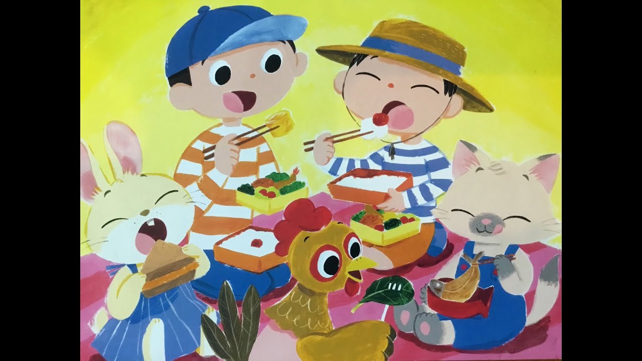 しつけ紙芝居】おべんとう わくわく せーの パカッ！ - YouTube