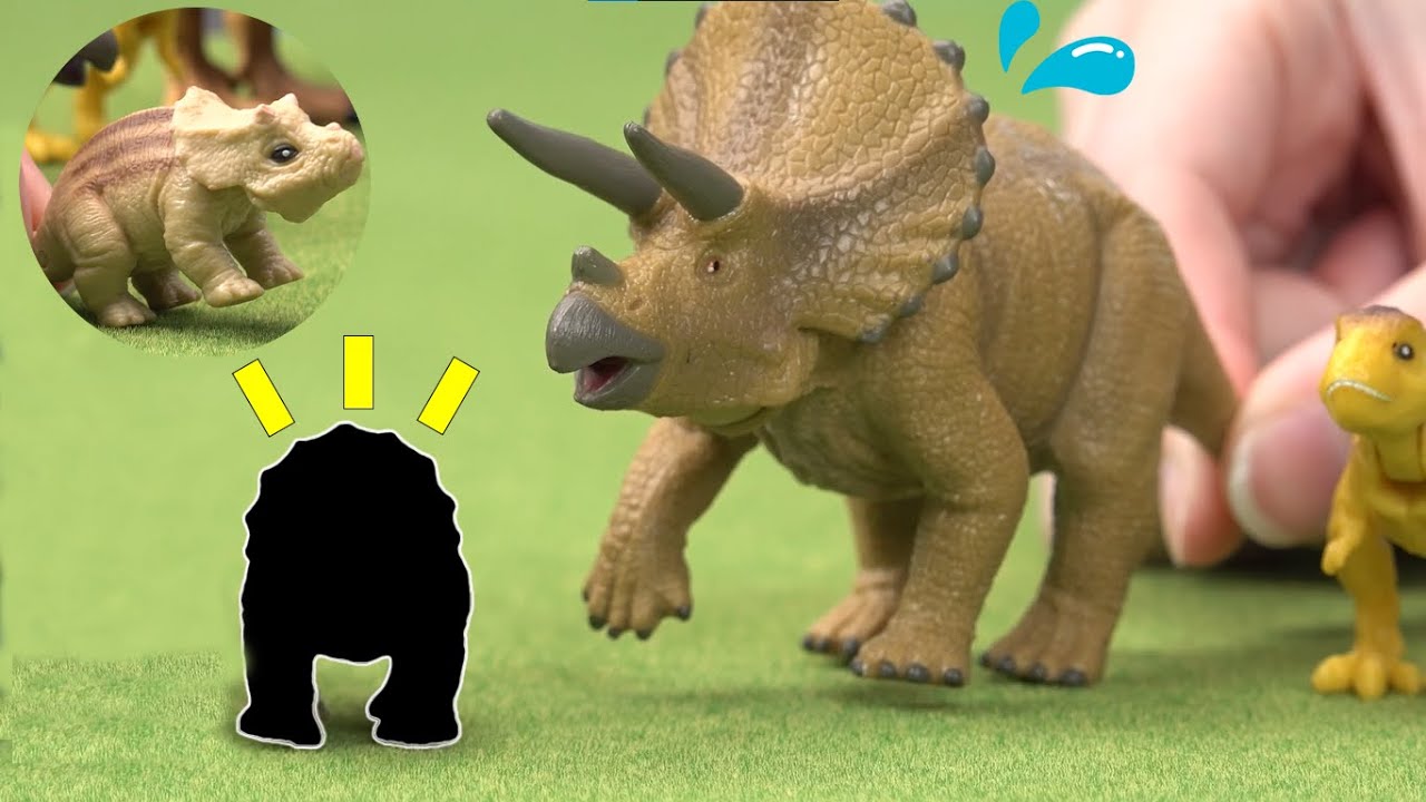 ENG dub】Baby triceratops get lost in the Dinosaur Crane! | ANIA
