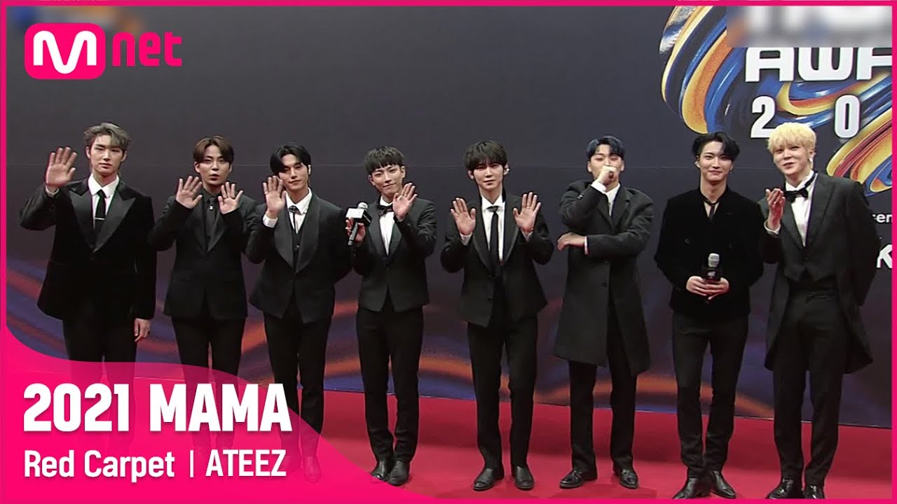 2021 MAMA] Red Carpet with ATEEZ | Mnet 211211 방송 - YouTube
