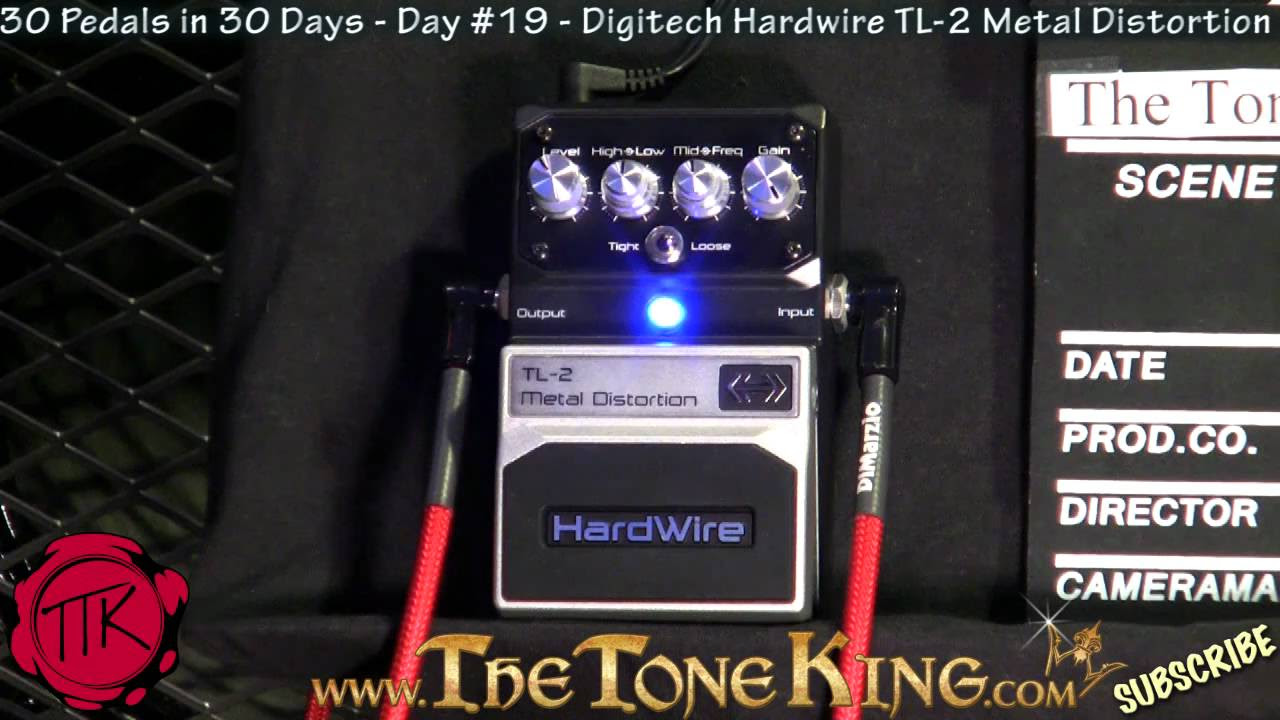 Digitech Hardwire TL-2 Metal Distortion Demo Review - 30 Pedals
