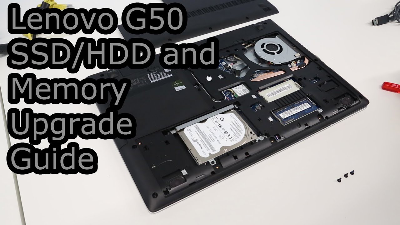 Lenovo G50 SSD/HDD and Memory Upgrade and Repair Guide - YouTube