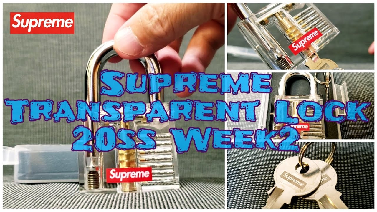 Supreme Transparent Lock 20ss Week2 シュプリーム キー ロック