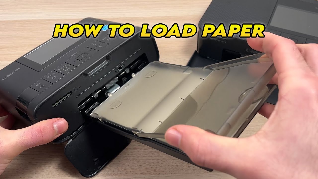 Canon Selphy CP1300 & CP1500: How to Load Paper - YouTube